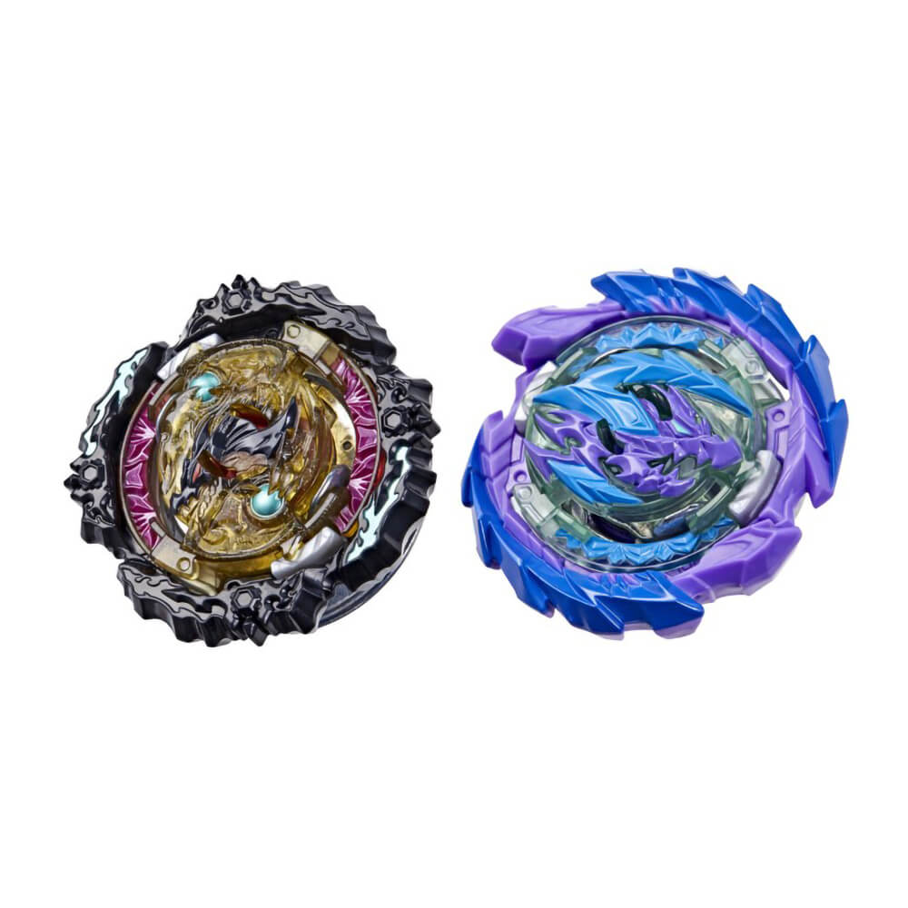 Beyblade Burst QuadDrive Wrath Fafnir F7 and Berserk Linwyrm L7 Dual Pack