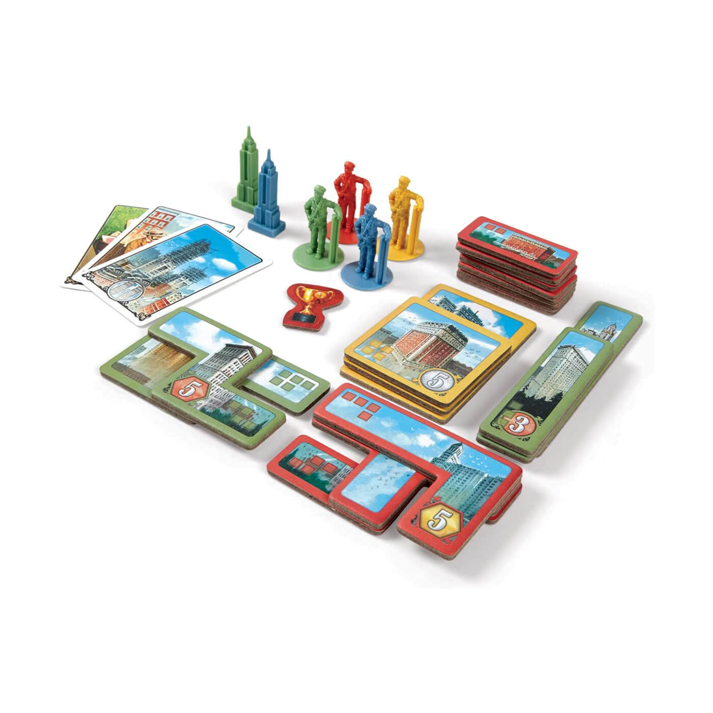 All cards and pieces included in the game.