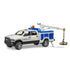 Bruder 02509 RAM Service Truck with Crane and Rotating Beacon Light 1:16 Scale Vehicle