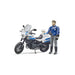 Bruder bworld Scrambler Ducati Police with Figure