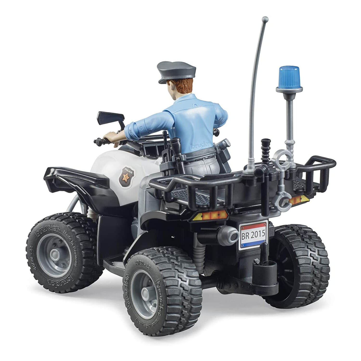 Bruder Pro Series 1:16 Scale Police Quad with Policeman and Accessories