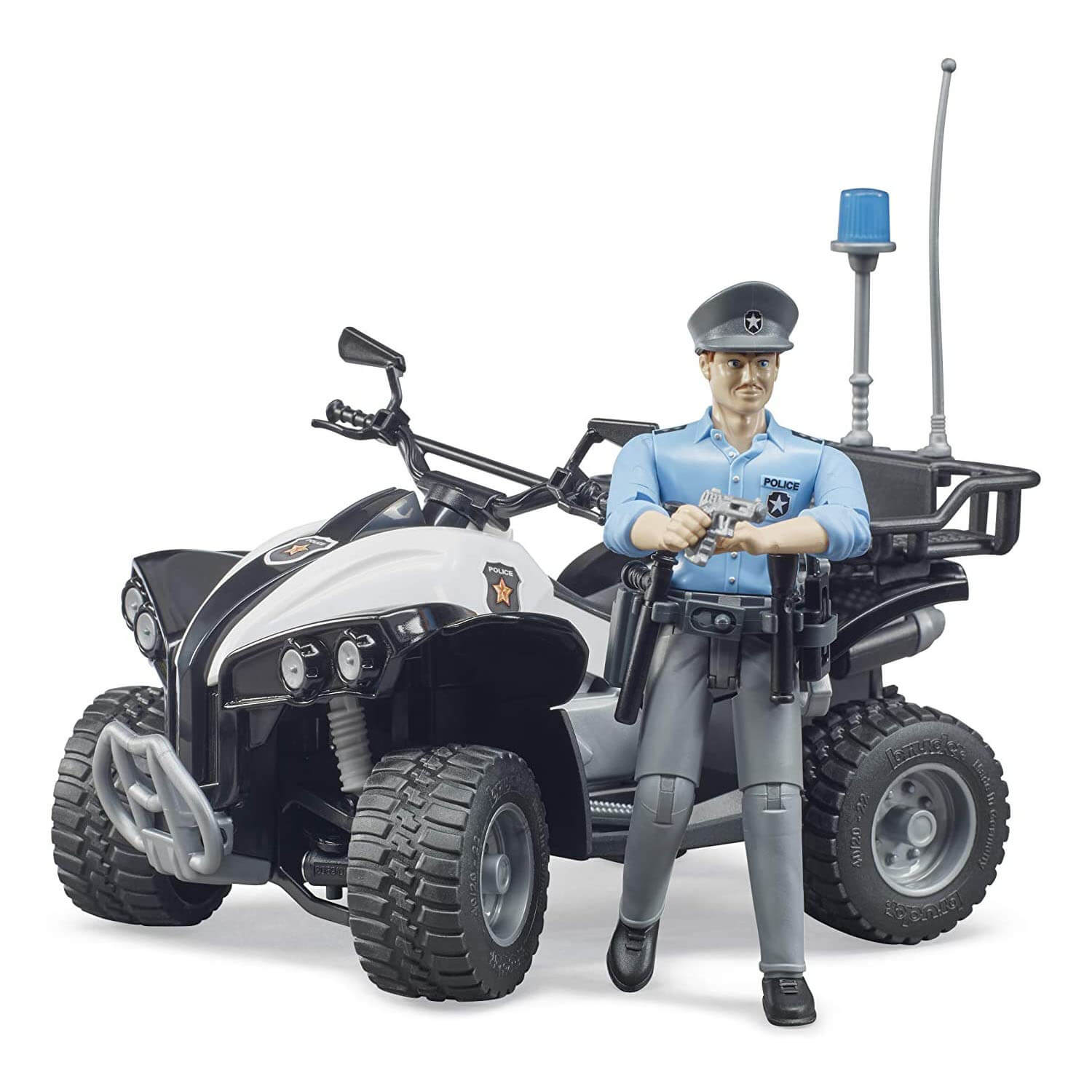 Bruder Pro Series 1:16 Scale Police Quad with Policeman and Accessories