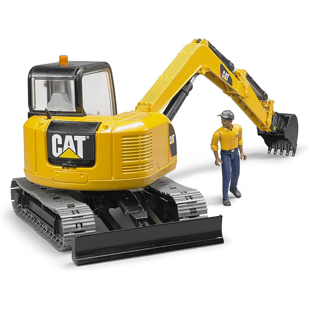 Bruder Pro Series CAT Mini Excavator 1:16 Scale  Vehicle with Worker