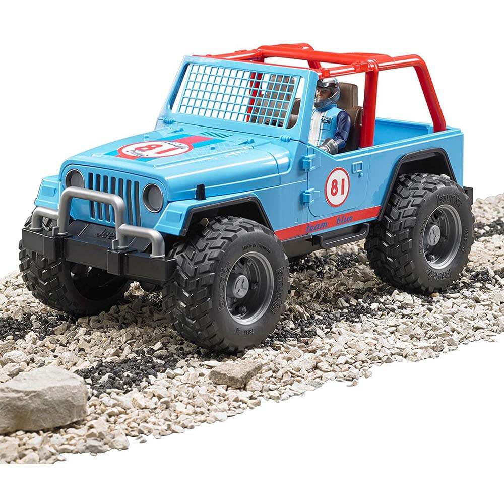 Bruder Pro Series Jeep Blue Cross Country Racer 1:16 Scale Vehicle with Driver