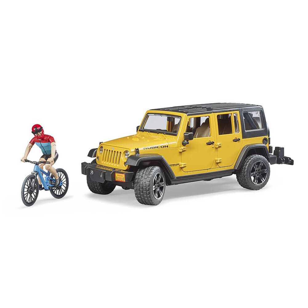 Bruder Pro Series Jeep Wrangler Rubicon w Mountain Bike and Figure