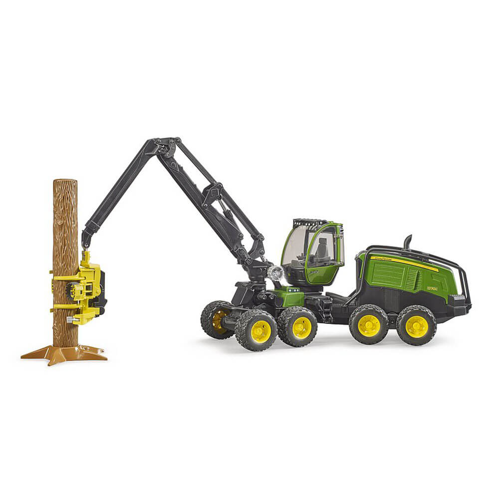 Bruder Pro Series John Deere Harvester 1270G with Tree Trunk