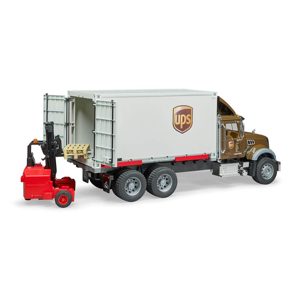 Bruder Pro Series MACK Granite UPS Logistics Truck with Forklift