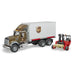 Bruder Pro Series MACK Granite UPS Logistics Truck with Forklift