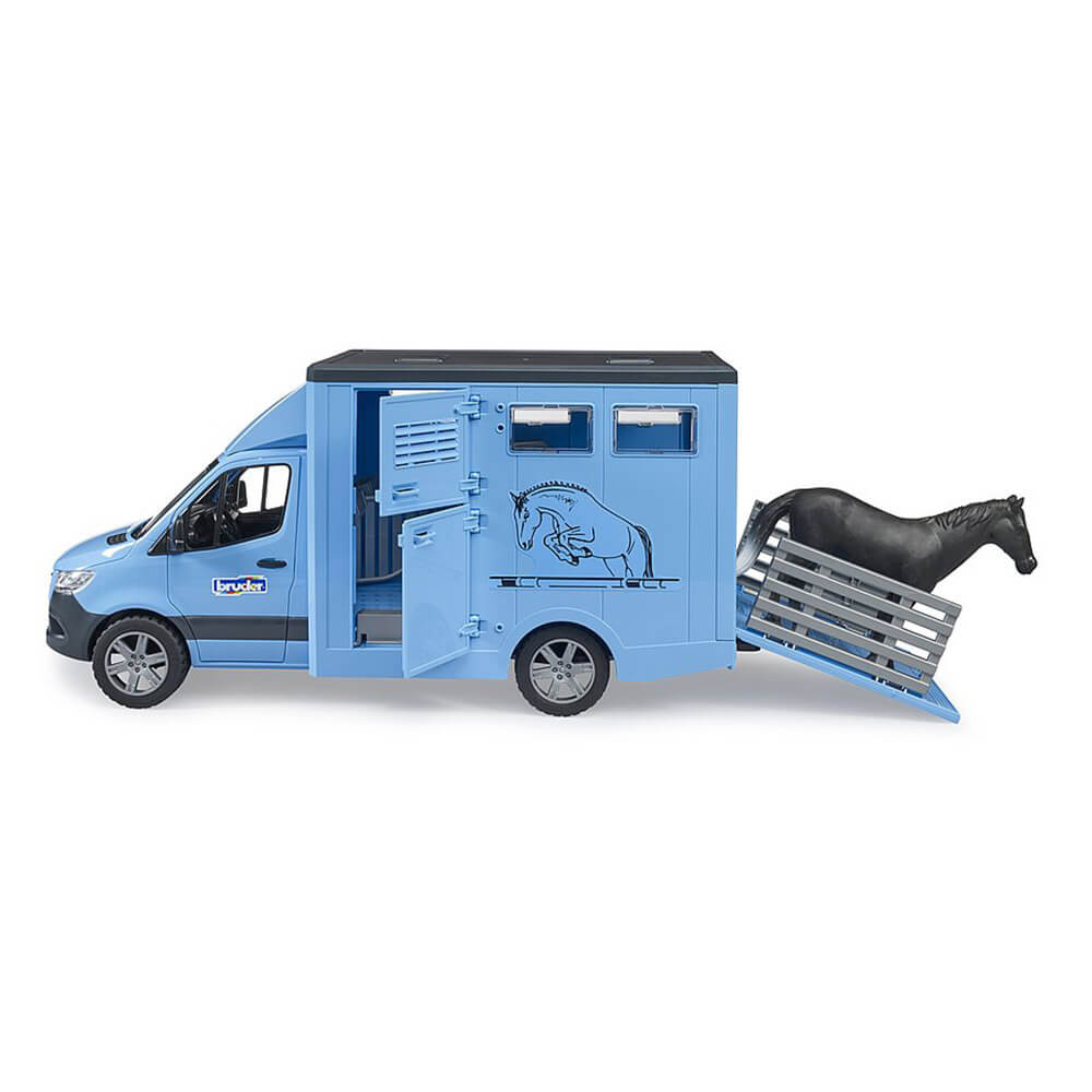 Bruder Pro Series MB Sprinter Animal Transporter 1:16 w Horse