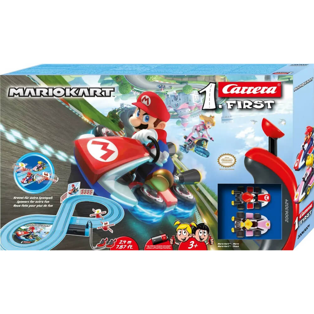 Carrera FIRST Mario First-Mario vs Peach 1:50 Scale Slot Car Racing Set