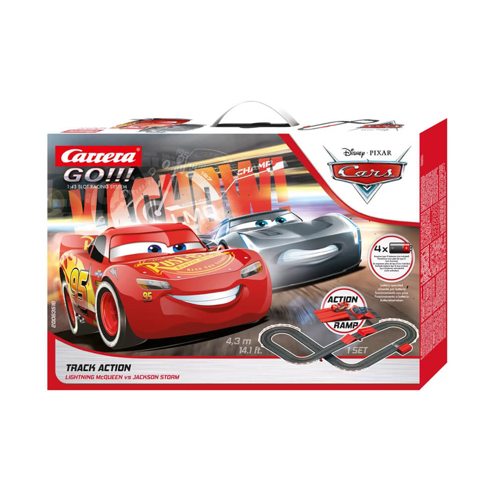 Carrera Go!!! Disney Cars Track Action 1:43 Scale Slot Car Racing Set