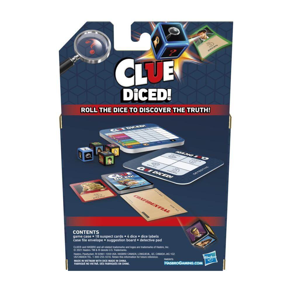 Clue Diced! Travel Game