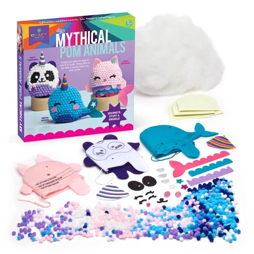 Craft-tastic Mythical Pom Animals Craft Set