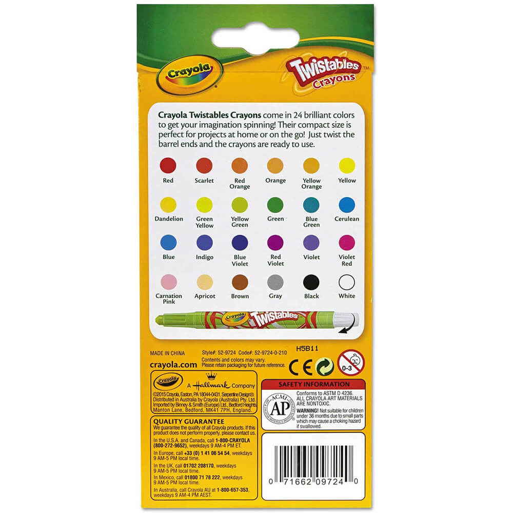 Crayola 24ct Mini Twistables Crayons