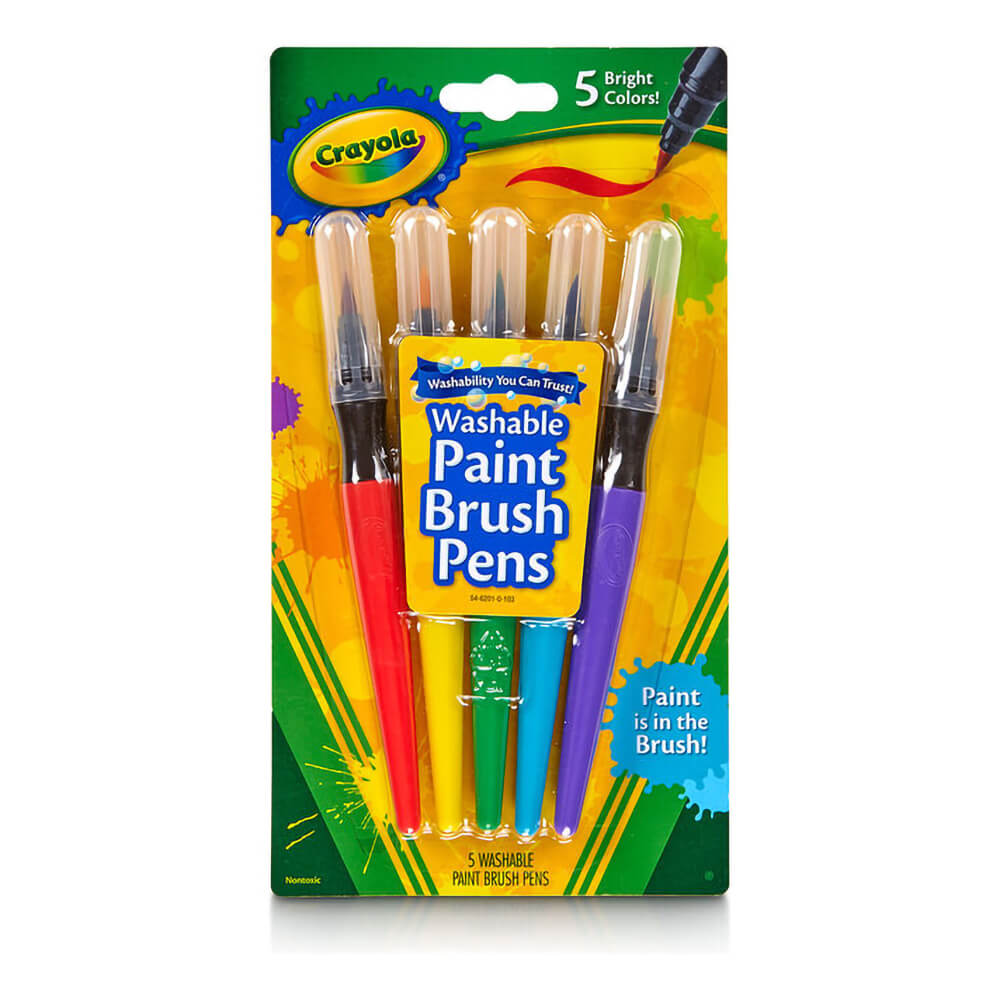 Crayola 5ct Washable Paint Brush Pens