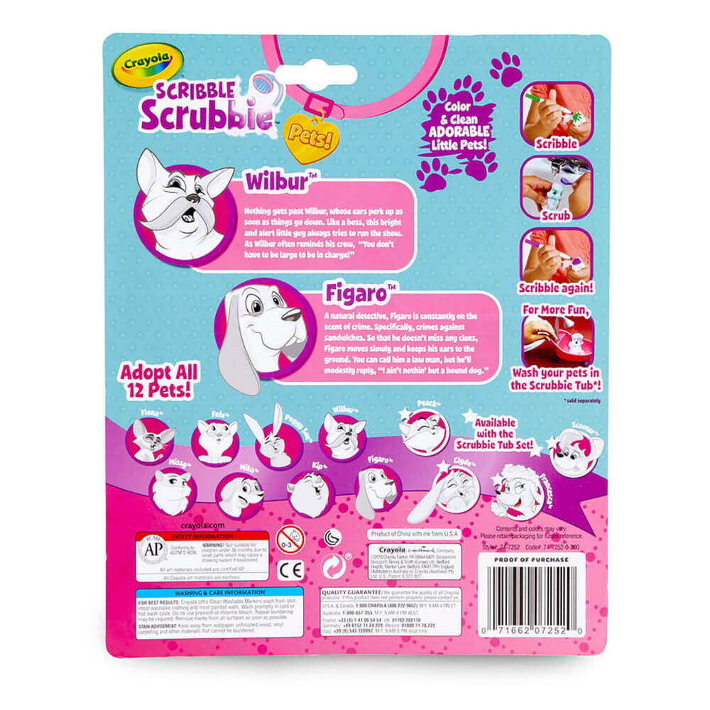 Crayola Scribble Scrubbie Cat and Dog Pet