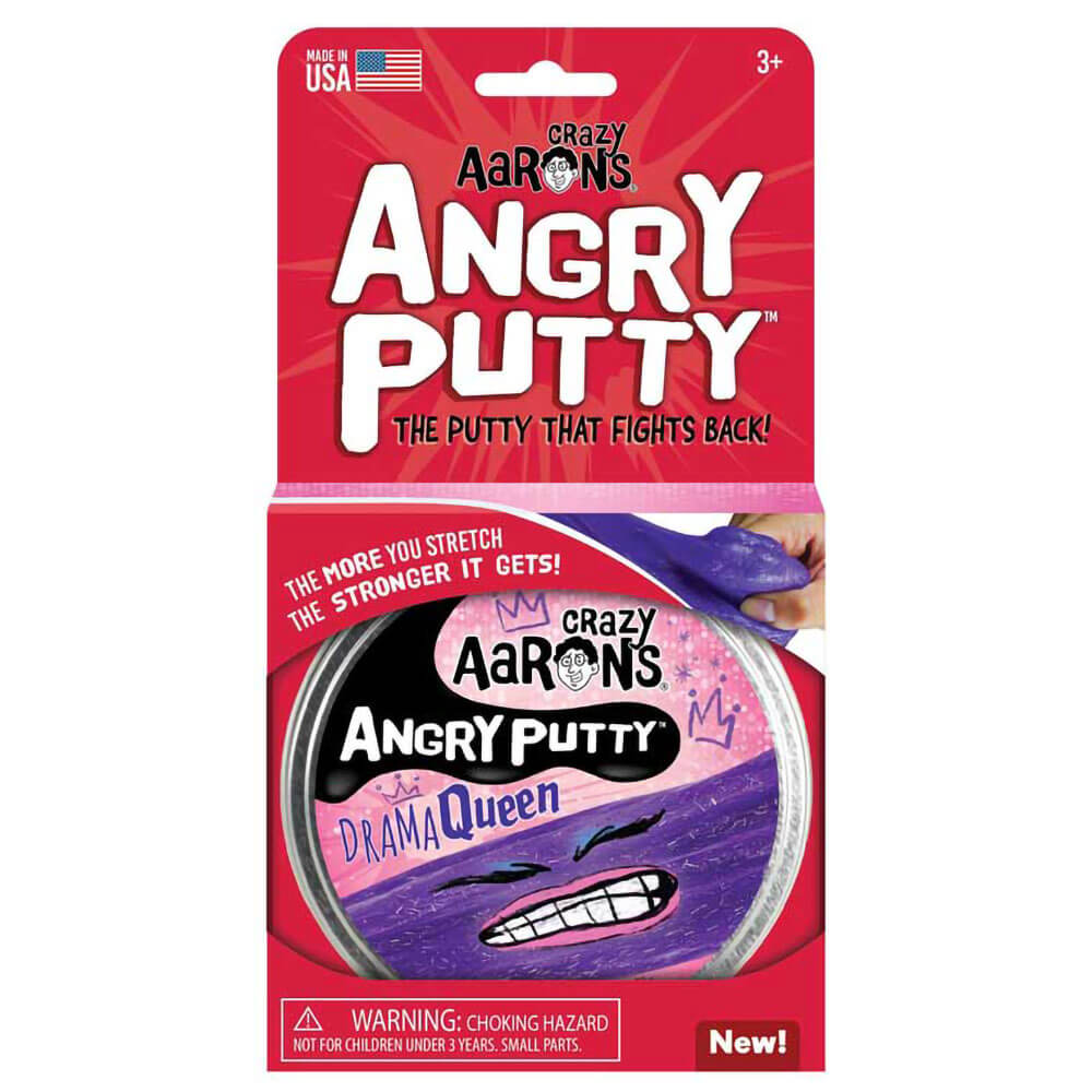 Crazy Aaron's Angry Putty Drama Queen with 4