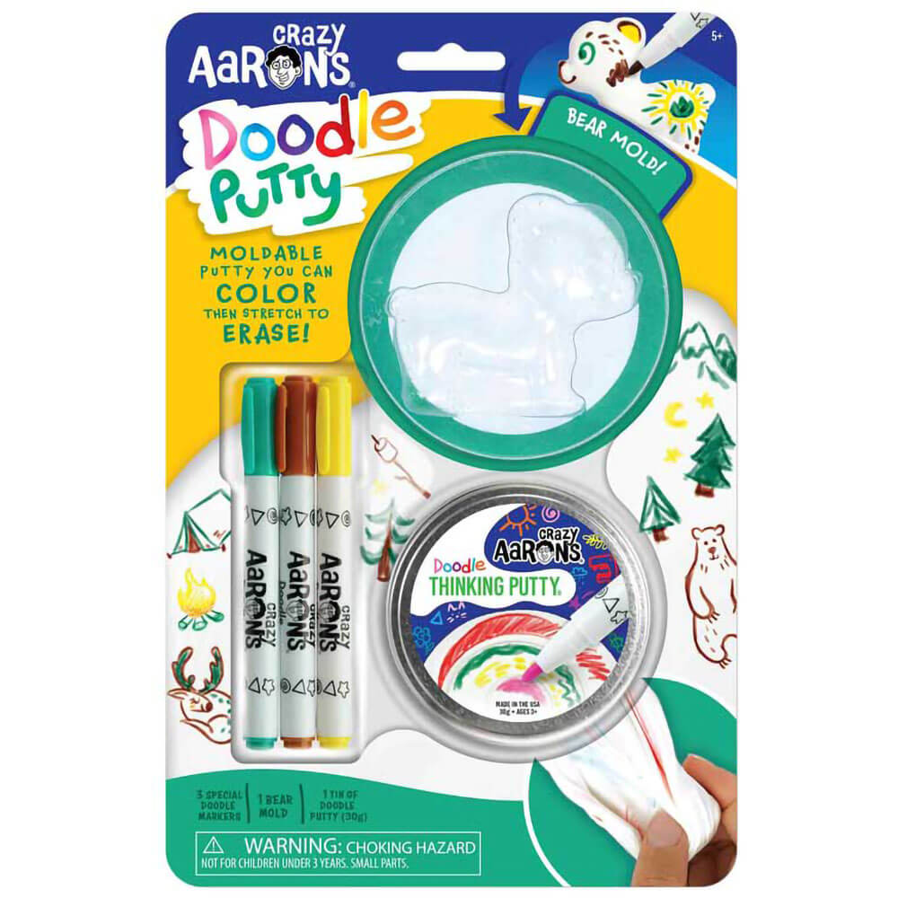 Crazy Aaron's Doodle Putty Doodle Putty with Bear Mold with 2.75