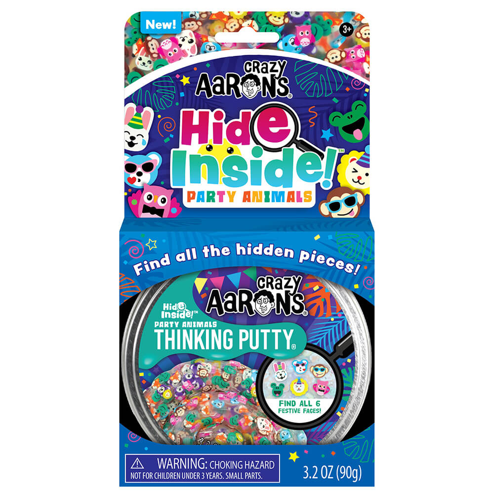 Crazy Aaron's Hide Inside Party Animals with 4" Tin