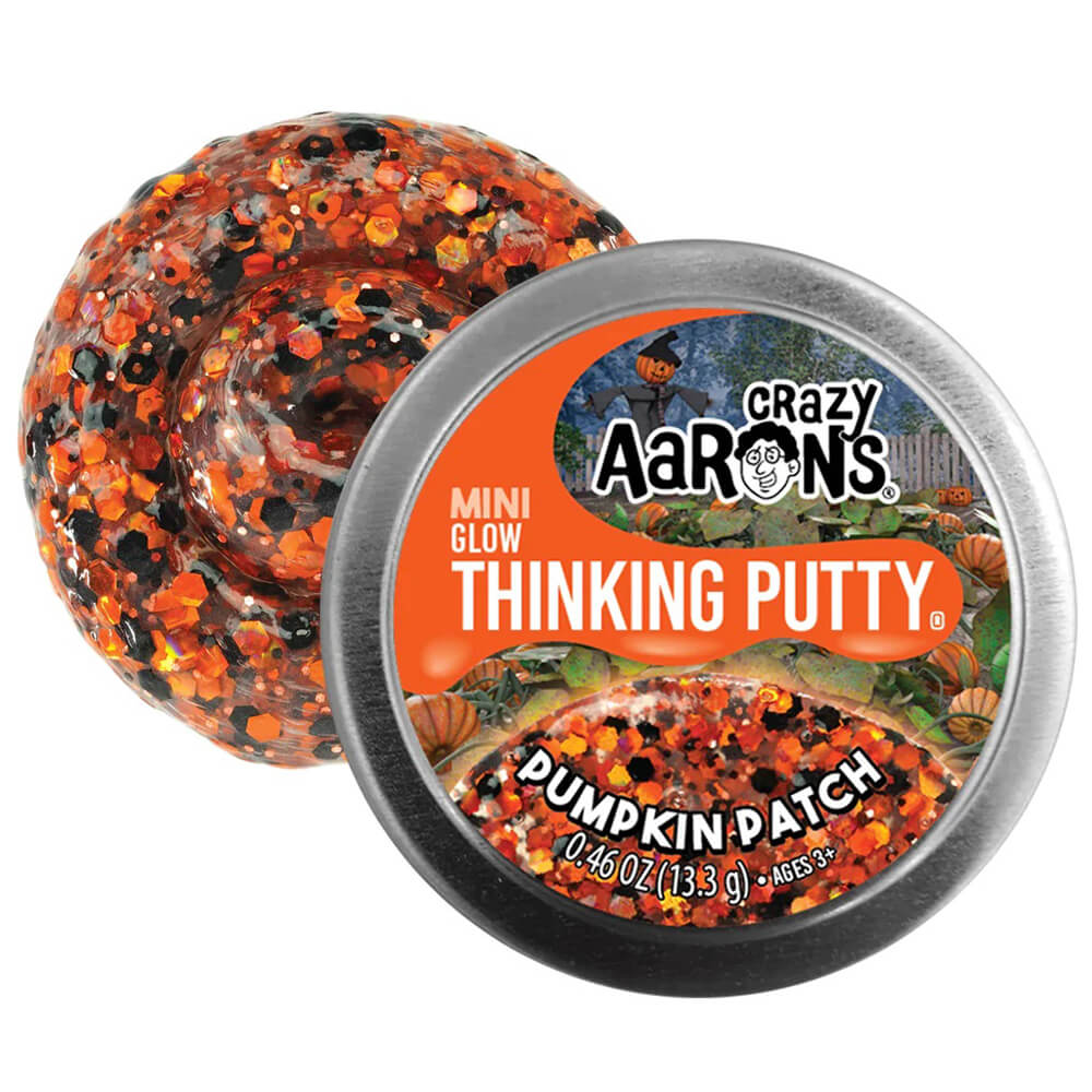 Crazy Aaron's Holiday Thinking Putty Pumpkin Patch with 2" Tin