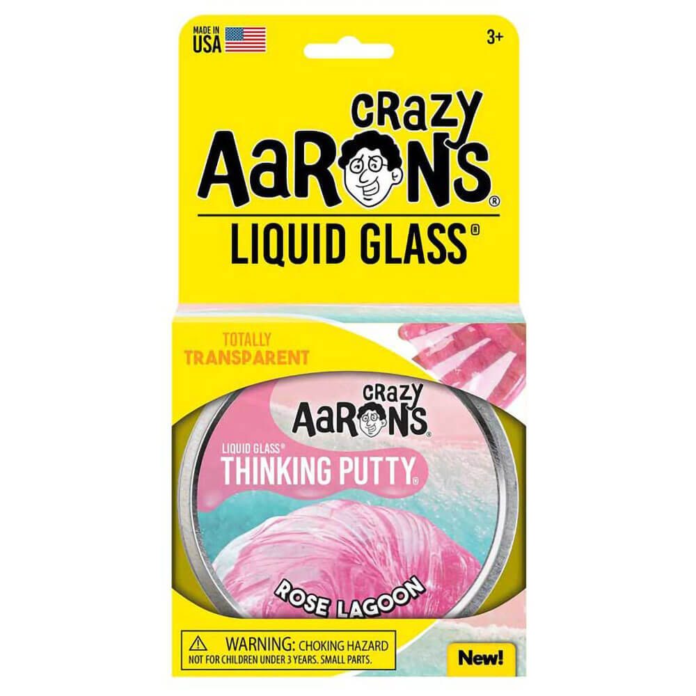 Crazy Aaron's Liquid Glass Rose Lagoon with 4