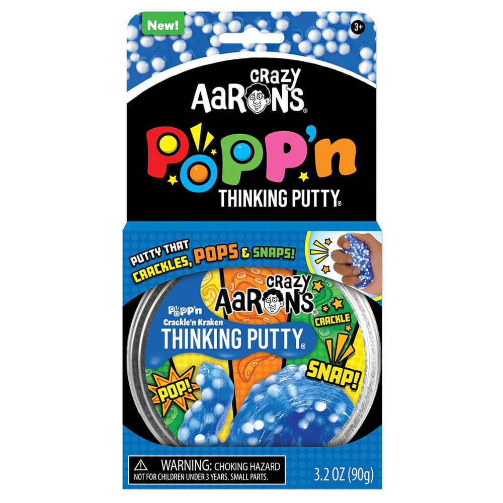 Crazy Aaron's Popp'N Putty Crackle'n Kraken with 4