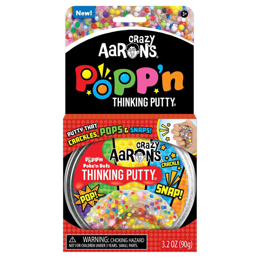 Crazy Aaron's Popp'N Putty Poke'n Dots with 4