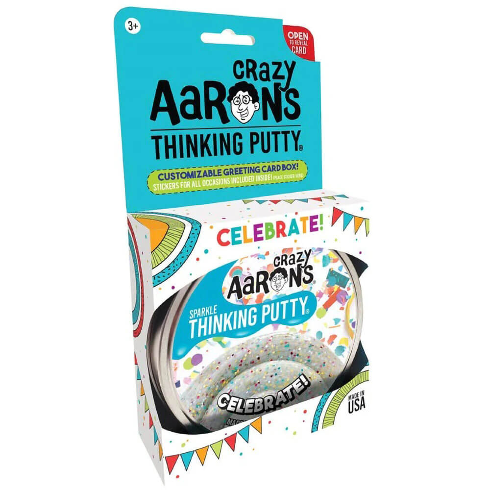 Crazy Aaron's Thinking Putty Celebrate! Putty with 4