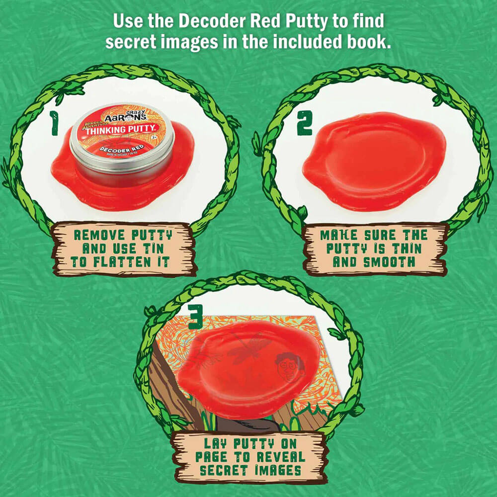 Crazy Aaron's Thinking Putty Hidden Adventure Decoder Kit with 2.75