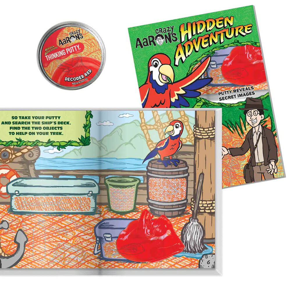 Crazy Aaron's Thinking Putty Hidden Adventure Decoder Kit with 2.75