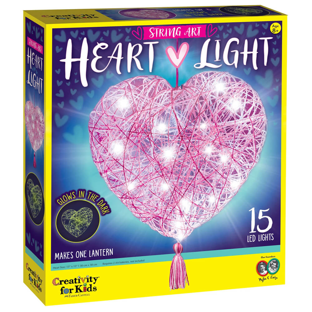 Creativity for Kids String Art Heart Light Craft Kit