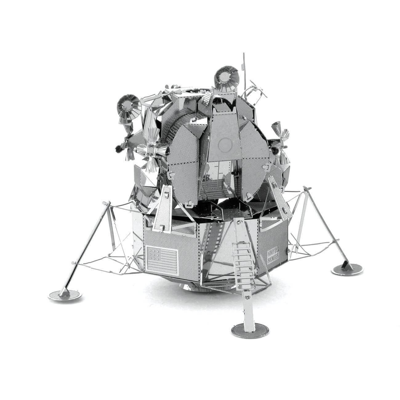 Back view of the Metal Earth Apollo Lunar Module Metal Model Kit - 2 Sheets.