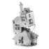 Back view of the Metal Earth Harry Potter The Burrow Metal Model Kit - 2 Sheets.