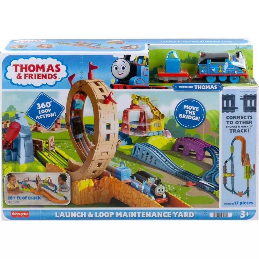 Fisher-Price Thomas & Friends  Launch & Loop Maintenance Yard Train Set