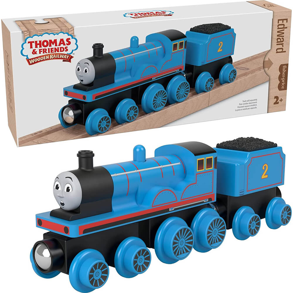 Fisher-Price Thomas & Friends Wooden Railway Edward Engine and Coal-Car