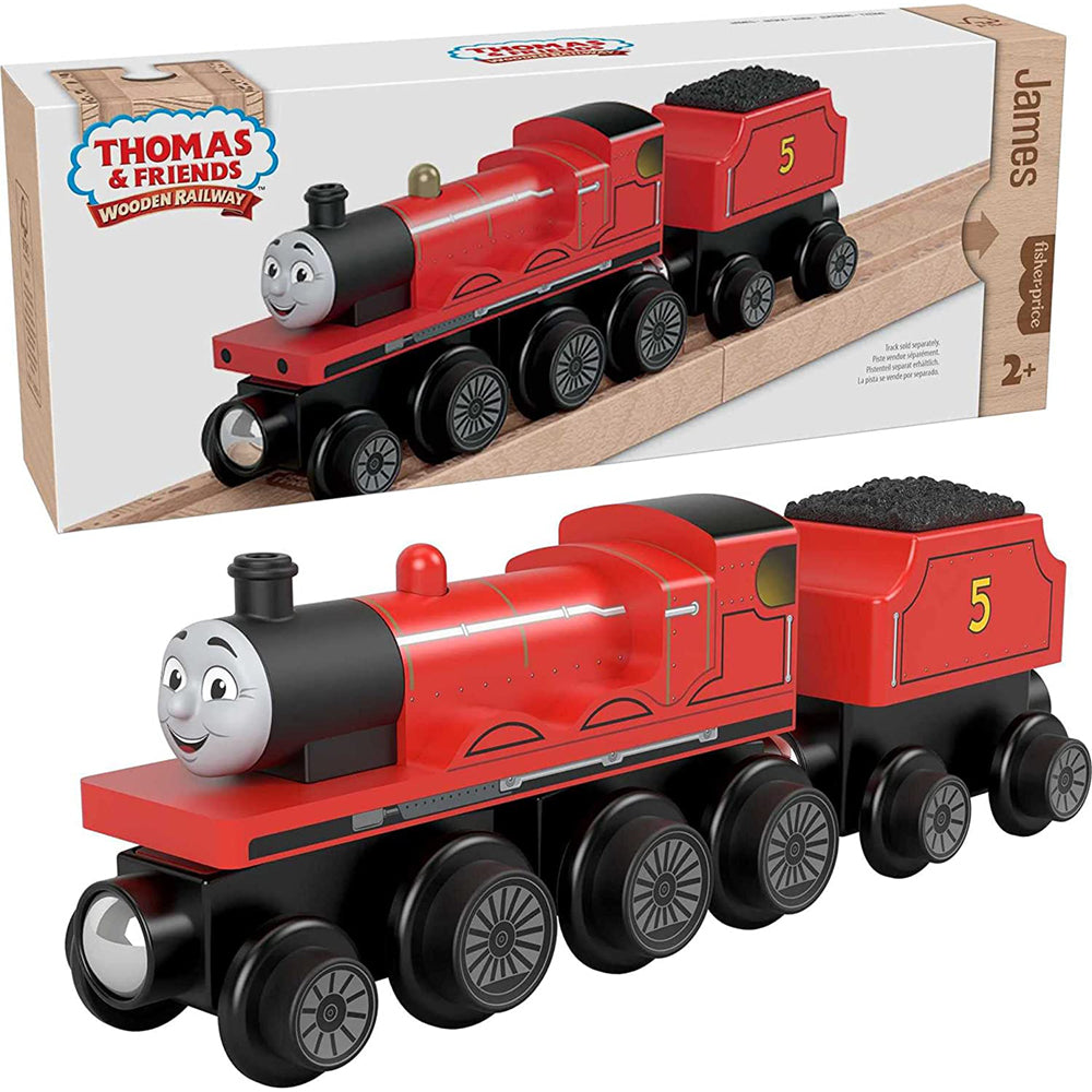 Fisher-Price Thomas & Friends Wooden Railway James Engine and Coal-Car