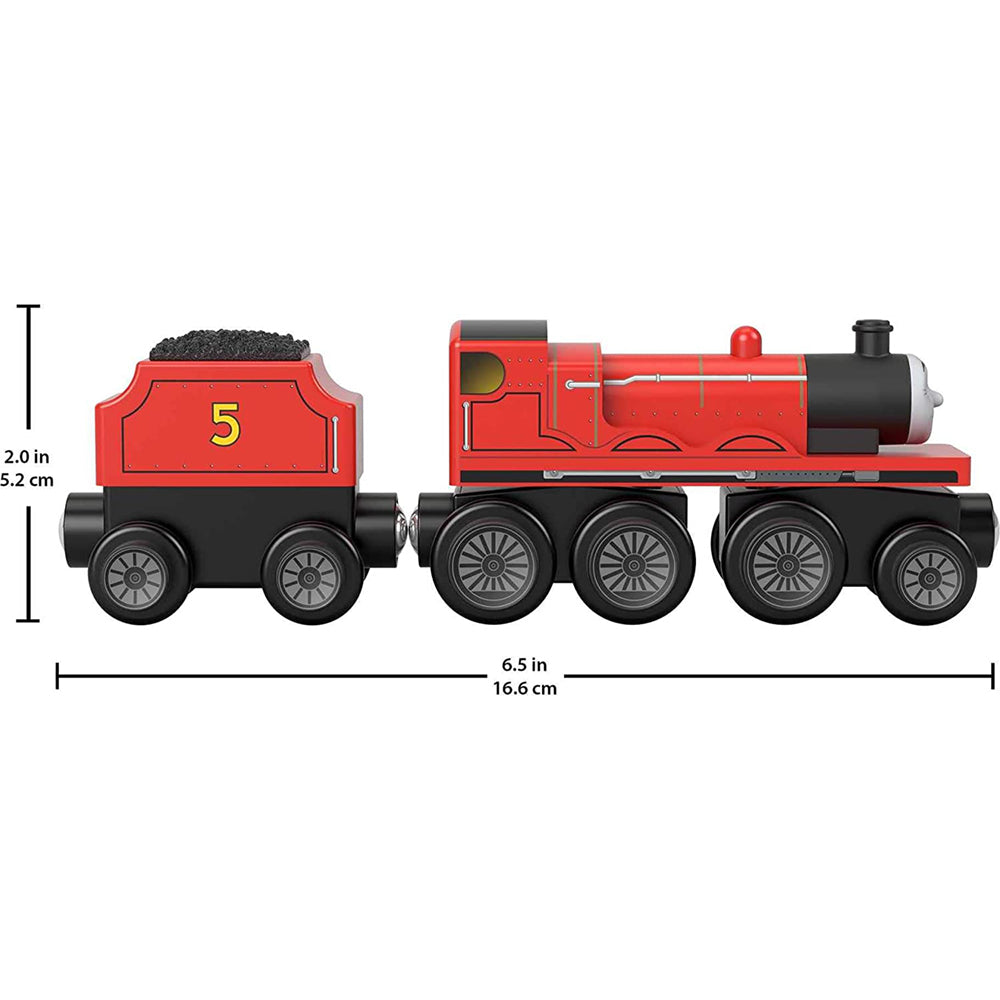 Fisher-Price Thomas & Friends Wooden Railway James Engine and Coal-Car