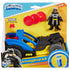 Front view of the Imaginext DC Super Friends Batman & Rally Car Figure package.