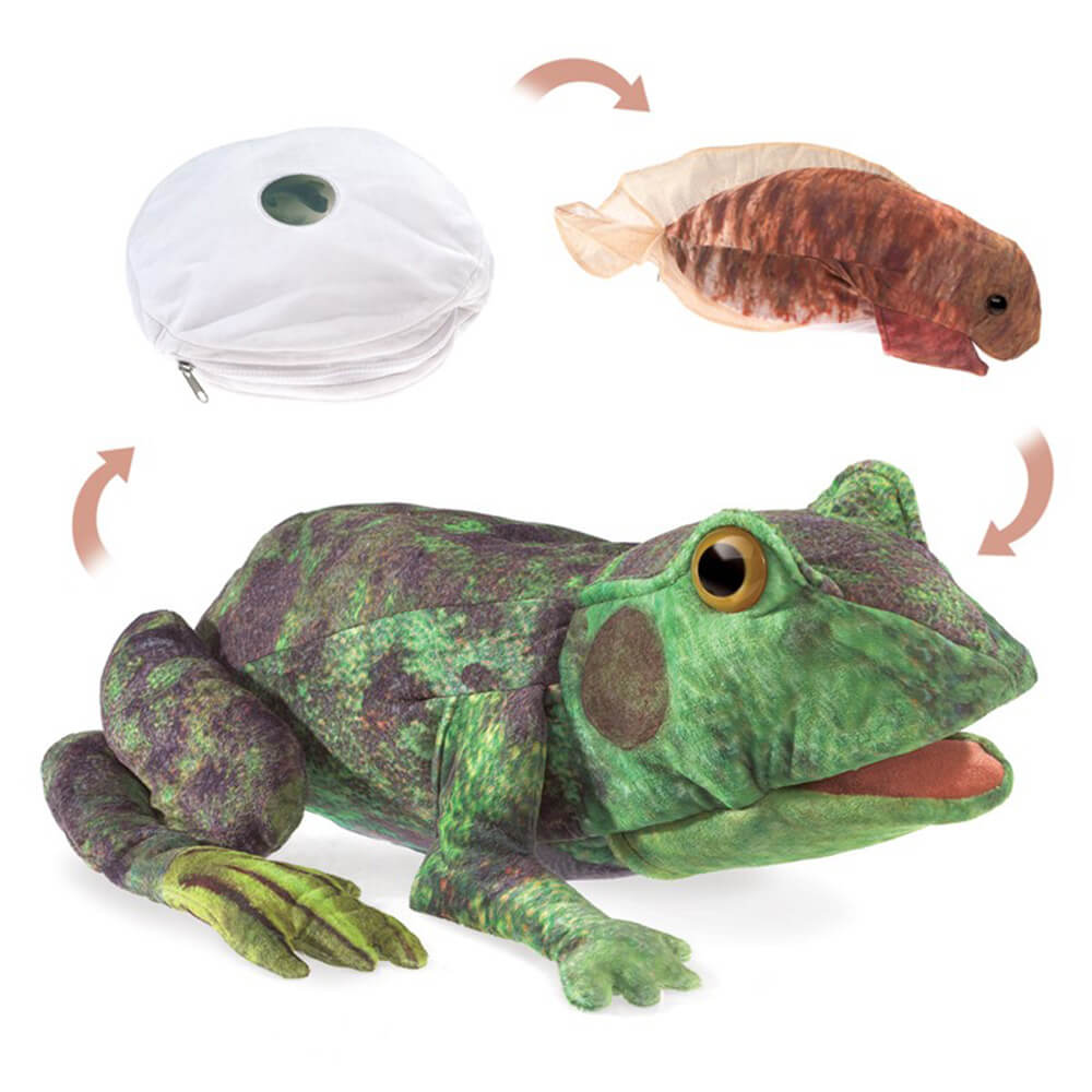 Folkmanis Life Cycle Frog Reversible Puppet