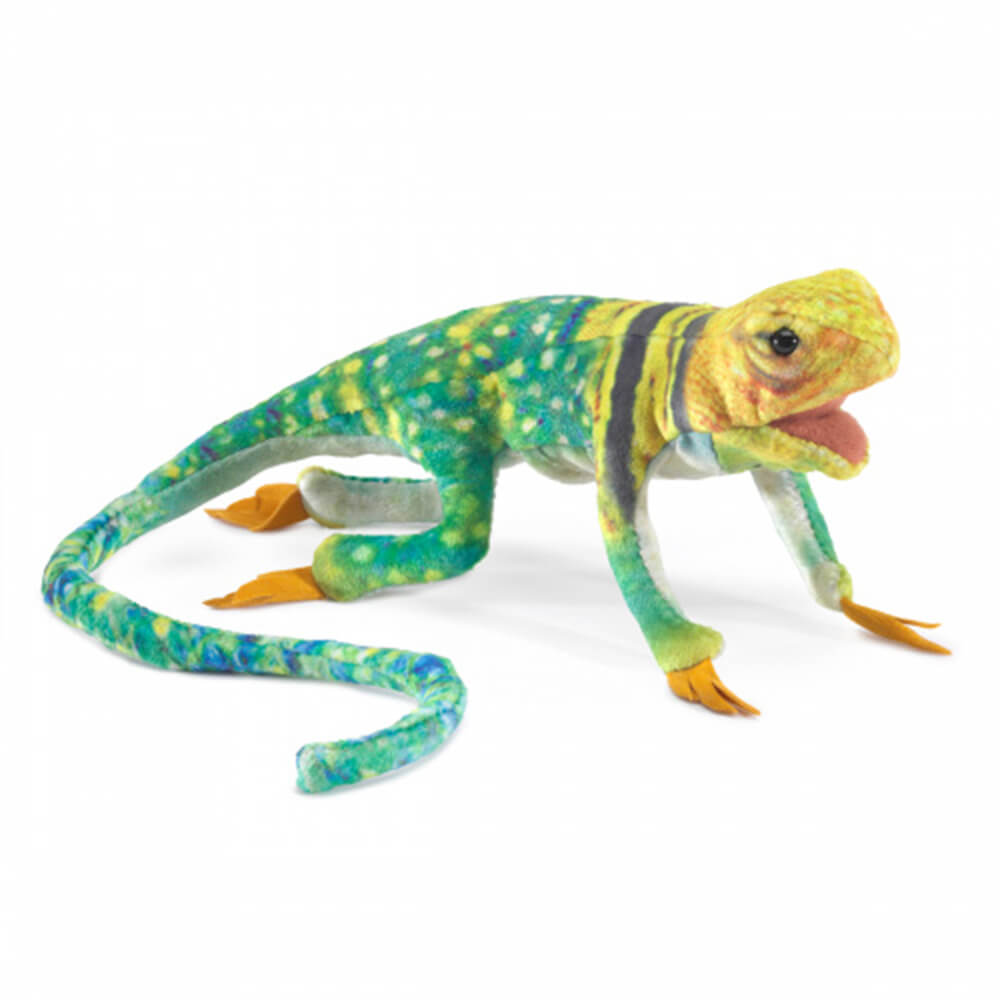 Folkmanis Mini Collared Lizard Finger Puppet