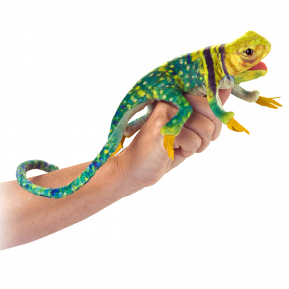 Folkmanis Mini Collared Lizard Finger Puppet