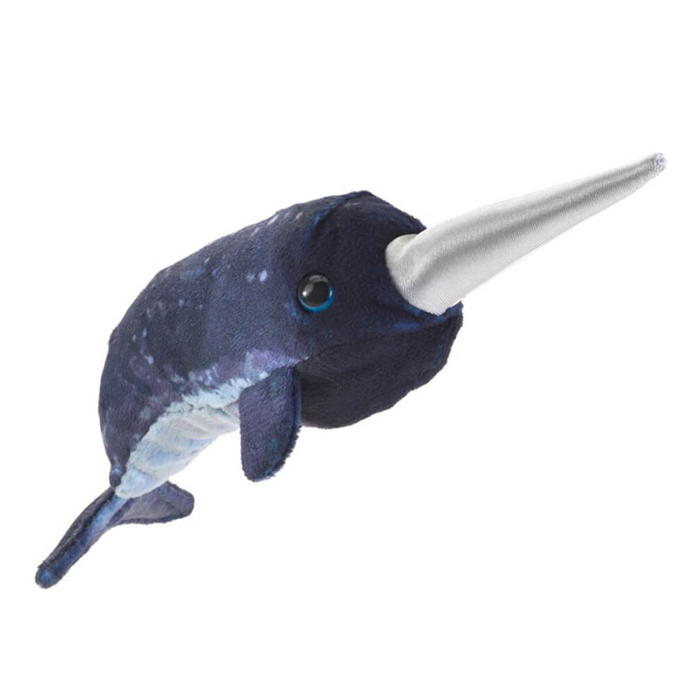 Folkmanis Mini Narwhal Finger Puppet