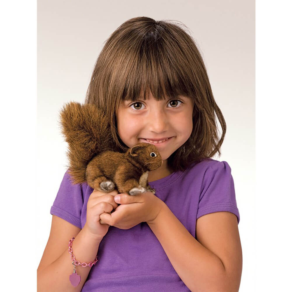 Folkmanis Mini Red Squirrel Finger Puppet