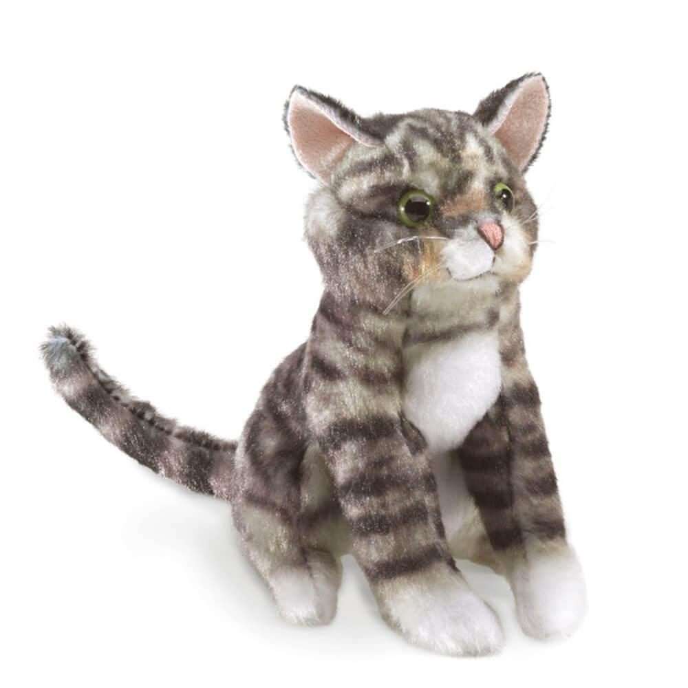 Folkmanis Mini Tabby Cat Finger Puppet