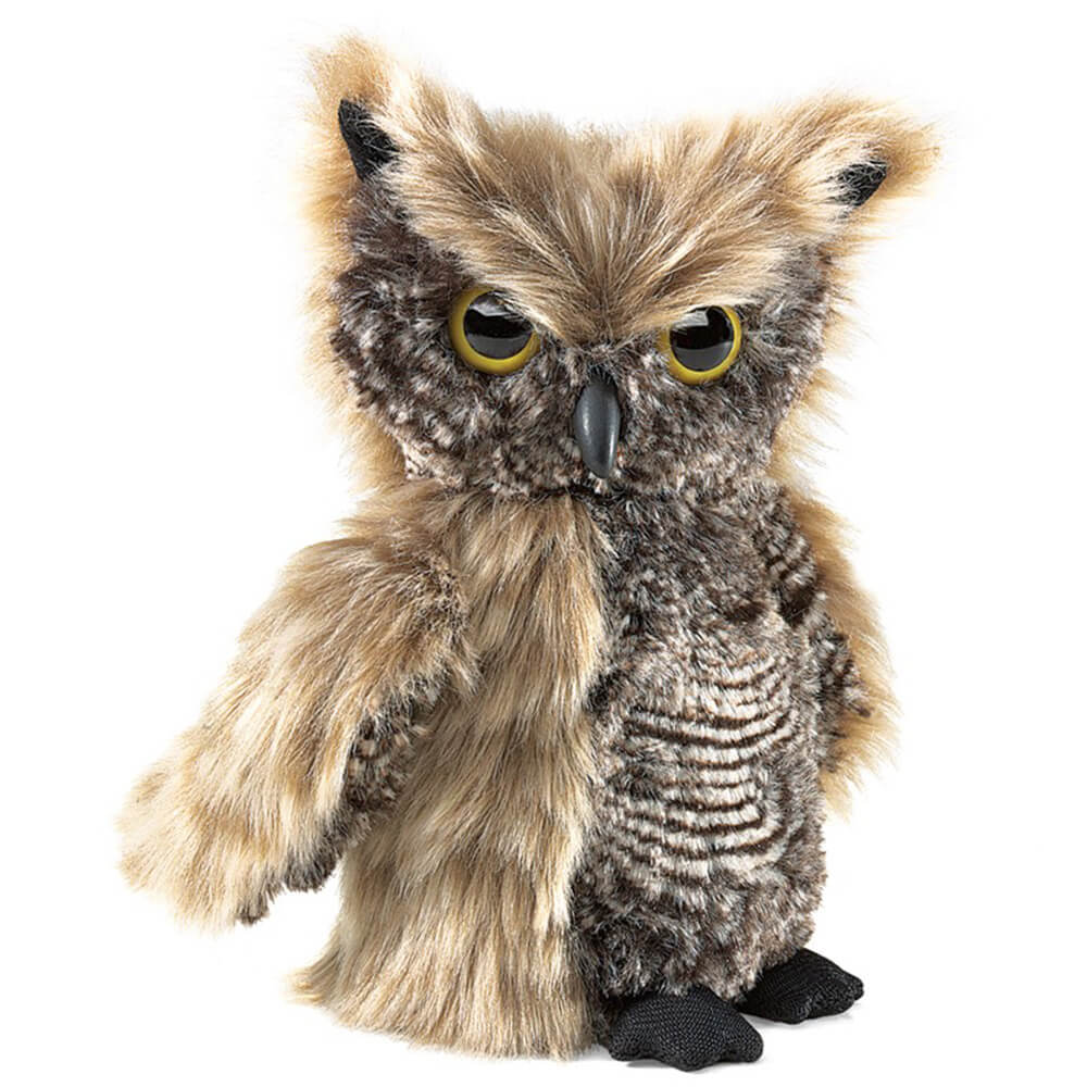 Folkmanis Screech Owl Turning Head Puppet