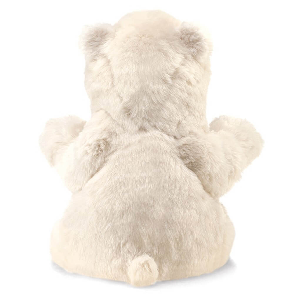 Folkmanis Sitting Polar Bear Hand Puppet