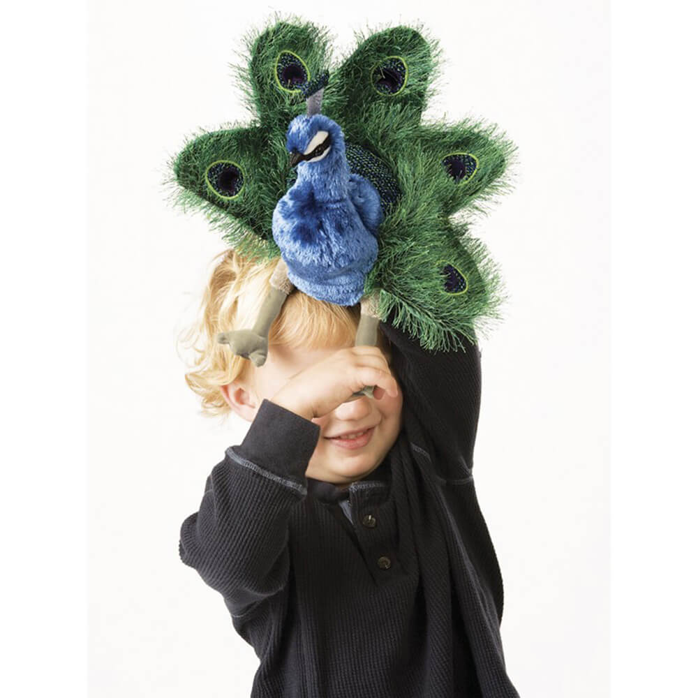 Folkmanis Small Peacock Hand Puppet