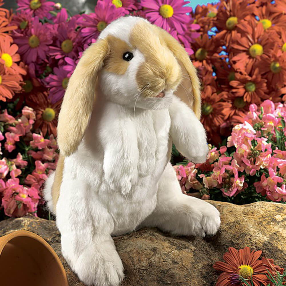 Folkmanis Standing Lop Rabbit Hand Puppet