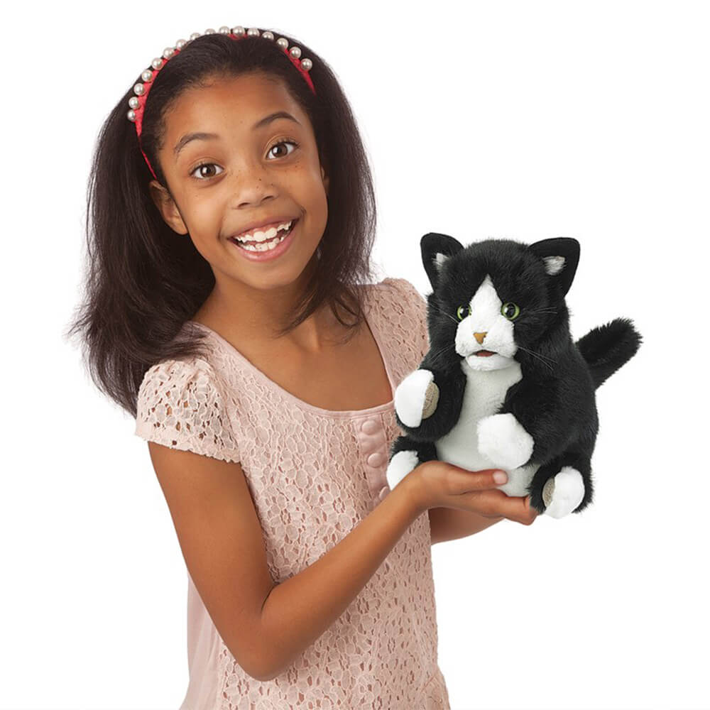 Folkmanis Tuxedo Kitten Hand Puppet