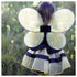 Back view of little girl wearing the Great Pretenders Bumble Bee Wings & Headband costume.